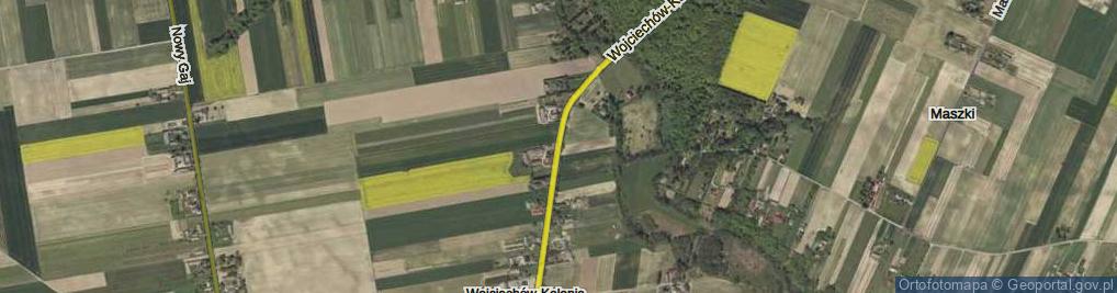 Zdjęcie satelitarne Wojciechów-Kolonia Piąta ul.